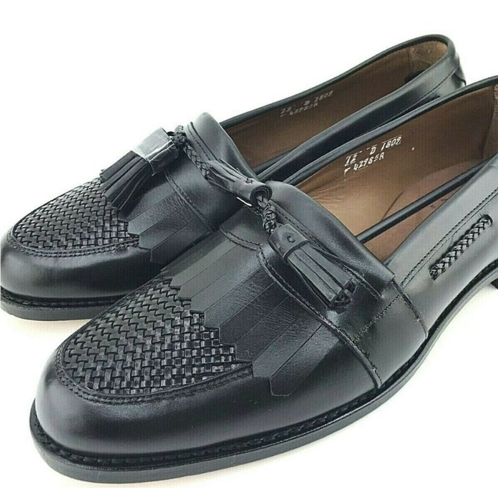Allen Edmonds Black Leather Cody Men's TassellLoafers